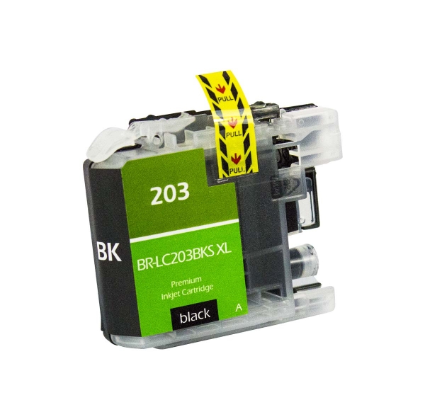 Picture of Compatible LC203Bk High Yield Black Ink Cartridge (550 Yield)