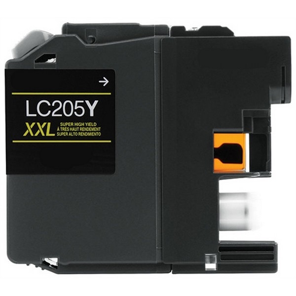 Picture of Compatible LC205Y Super High Yield Yellow Inkjet Cartridge (1200 Yield)