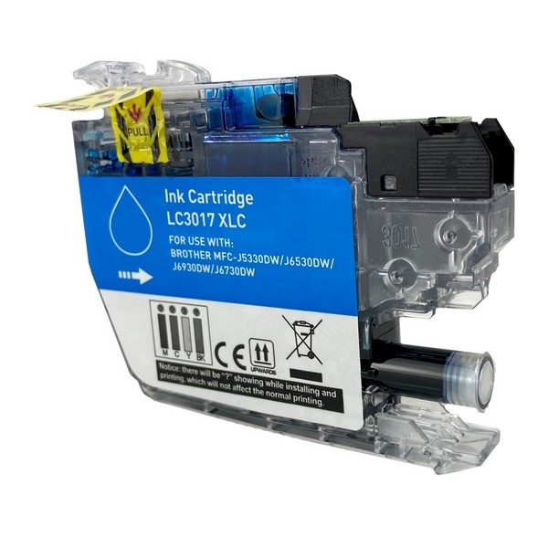 Picture of Compatible LC3017C High Yield Cyan Ink Cartridge (550 Yield)