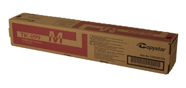Picture of Kyocera Mita 1T02K0BCS0 (TK-899M) Magenta Toner Cartridge (6000 Yield)