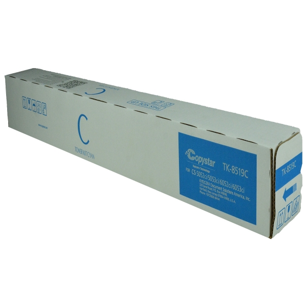 Picture of Kyocera Mita 1T02NDCCS0 (TK-8519C) Cyan Toner Cartridge (20000 Yield)