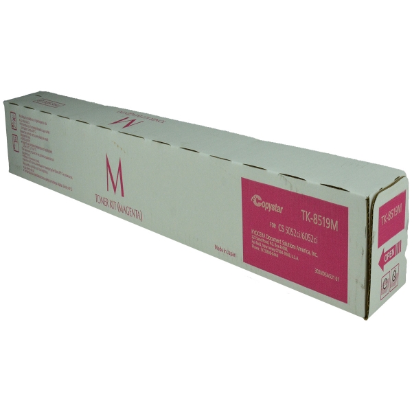 Picture of Kyocera Mita 1T02NDBCS0 (TK-8519M) Magenta Toner Cartridge (20000 Yield)