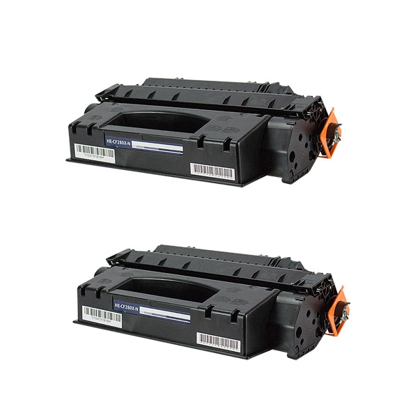 Picture of Value Bundle CF280X (HP 80X) High Yield Black Toner Cartridges (2 pack) (2 x 6900 Yield)