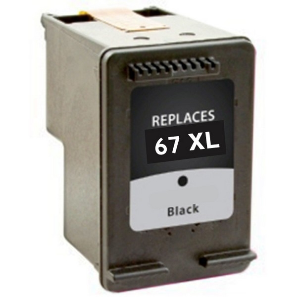 Picture of Remanufactured 3YM57AN (HP 67XL) High Yield Black Ink Cartridge (120 Yield)