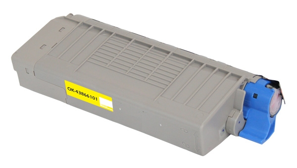 Picture of Remanufactured 43866101 High Yield Yellow Toner Cartridge (11500 Yield)