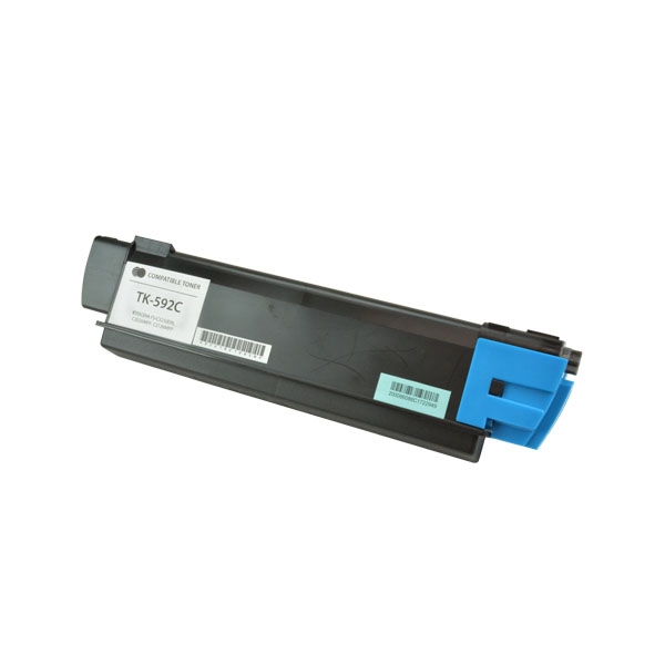 Picture of Compatible 1T02KVCUS0 (TK-592C, TK-590C) Cyan Toner Cartridge (5000 Yield) (TAA Compliant)