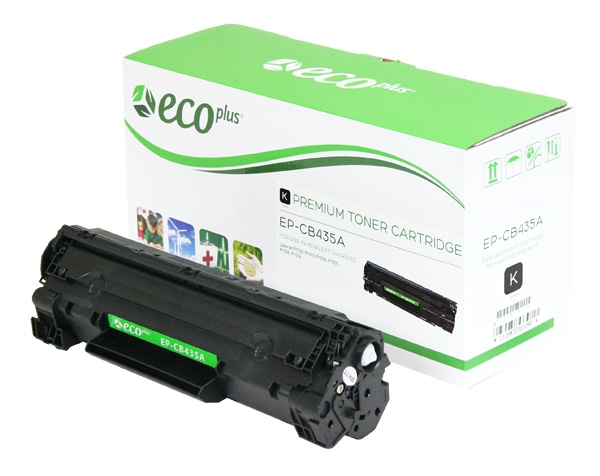 Picture of EcoPlus Reman CB435A (HP 35A) Black Toner Cartridge (1500 Yield)