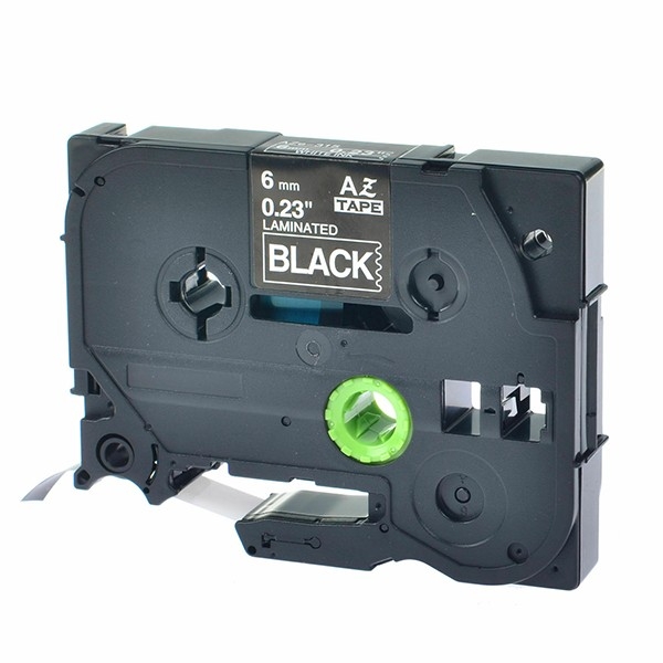 Picture of Brother TZe-315P (TZ-315P) White on Black Label Tape (1/4"x26' yield)