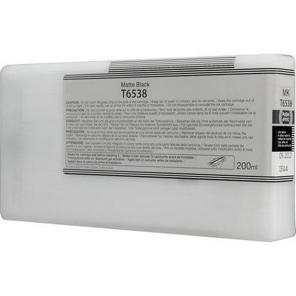 Picture of Epson T653800 Matte Black UltraChrome HDR Ink Cartridge (200 ml)