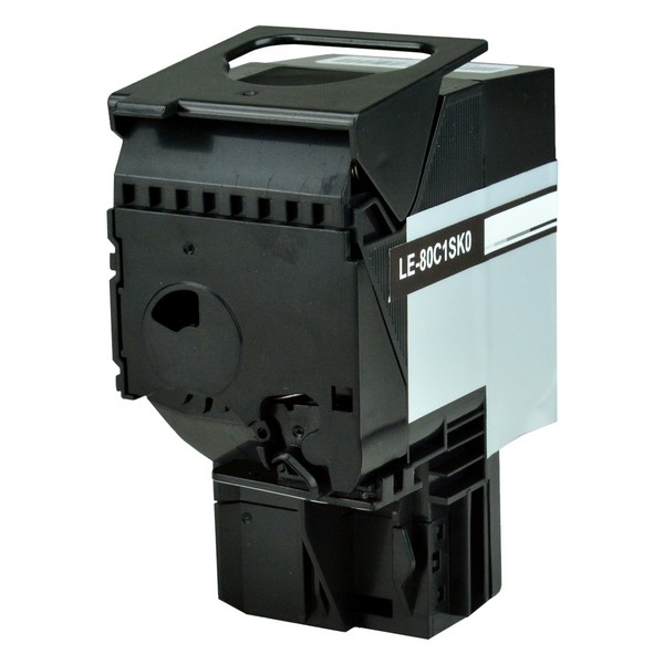 Picture of Lexmark 80C0S10 Black Toner Cartridge (2500 Yield)