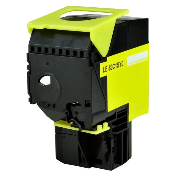 Picture of Lexmark 80C0S40 Yellow Toner Cartridge (2000 Yield)
