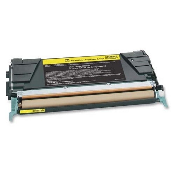 Picture of Lexmark X746A1YG Yellow Toner (7000 Yield)